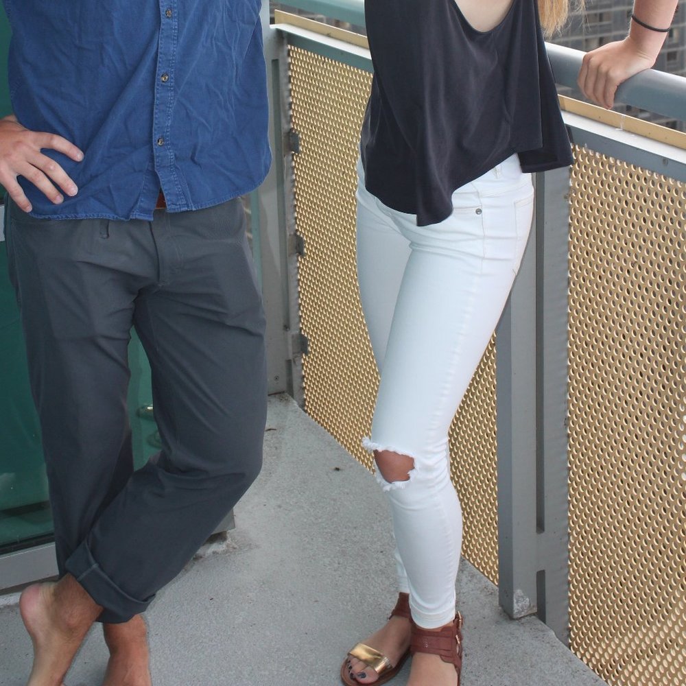 White Free People Jeans